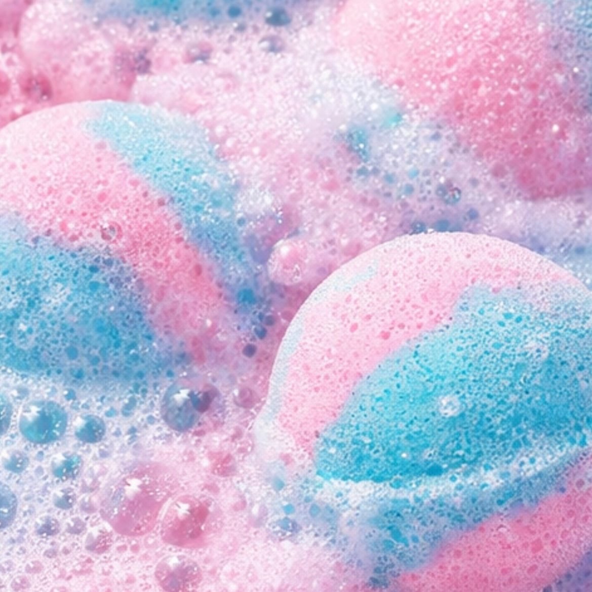 Cotton Candy Bath Bombs