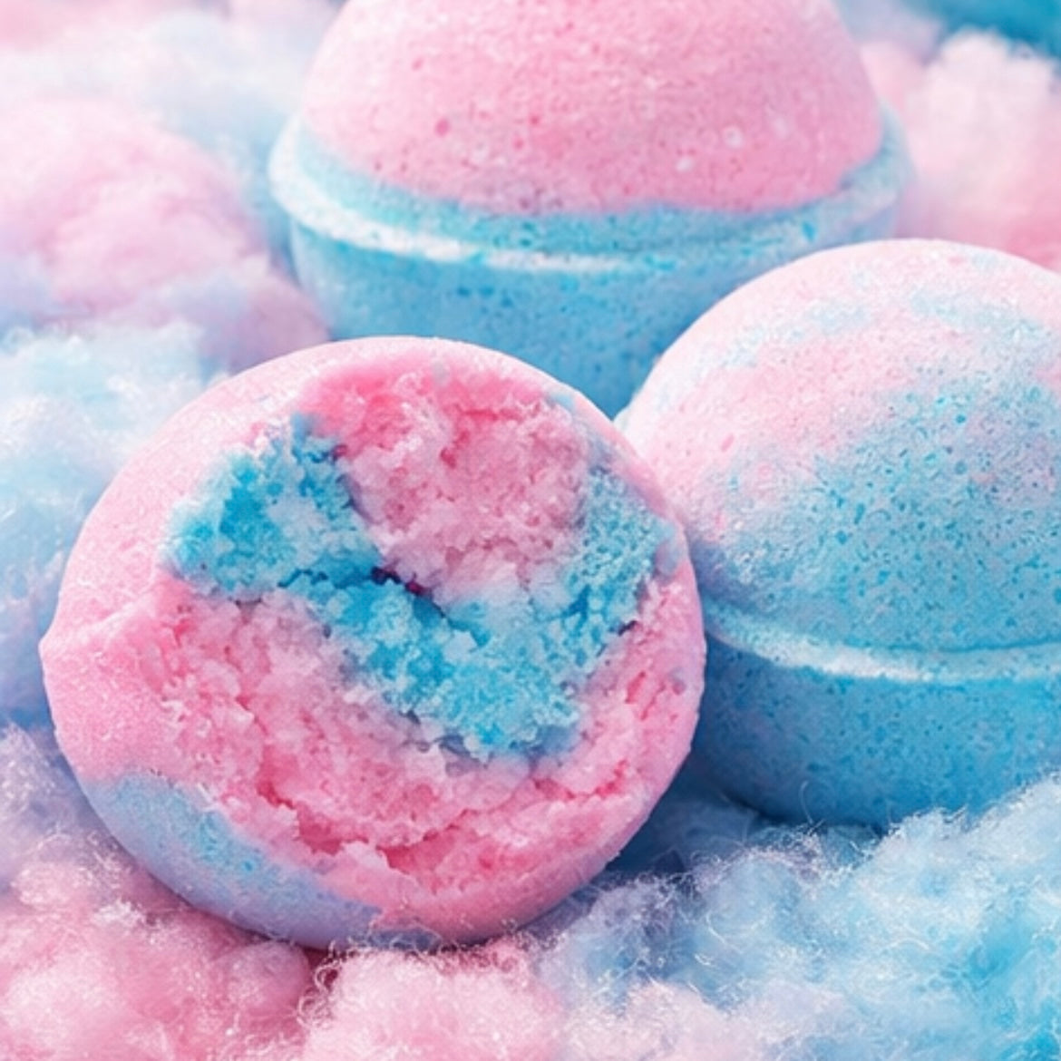 Cotton Candy Bath Bombs